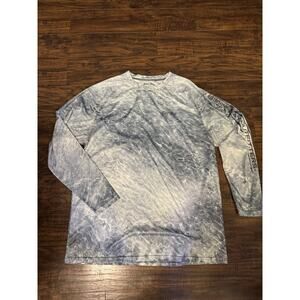 Bimini Bay Outfitters LTD Mens Long Sleeve Graphic Fishing Shirt Water Camo Sz:L